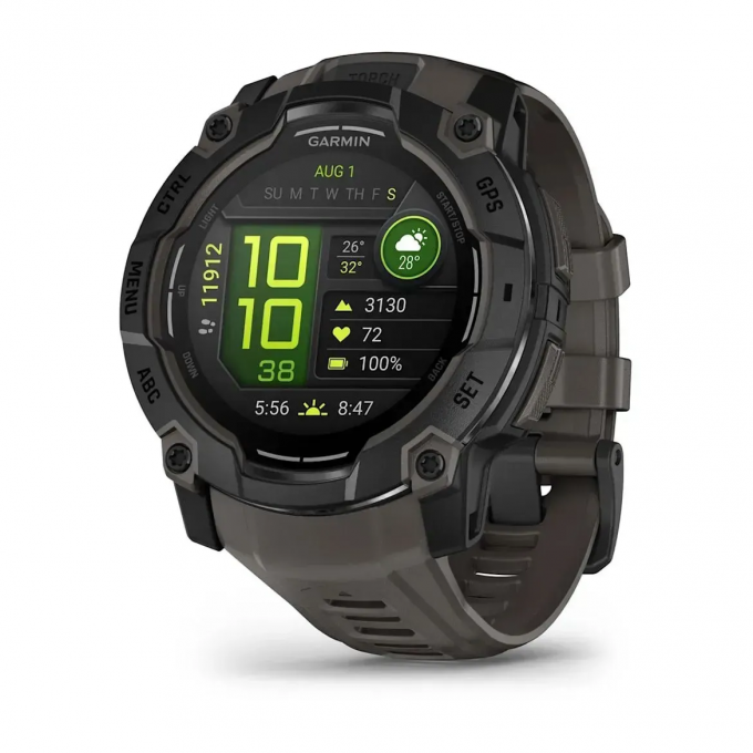 Смарт-часы GARMIN INSTINCT 3 (50 мм) AMOLED черные/угольные 010-03020-00